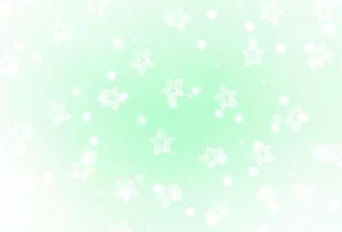 Light Green vector template with sky stars. Illustrazione stock