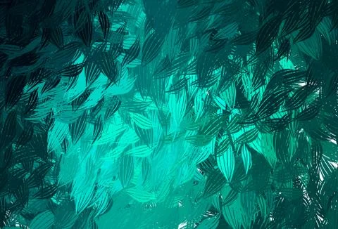Light Green vector texture with abstract forms. Stock Illustration