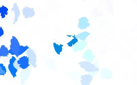 Light Green vector texture with abstract forms. Stock Illustration