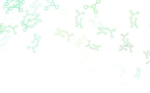 Light Green vector texture with artificial intelligence concept. Stock Illustration