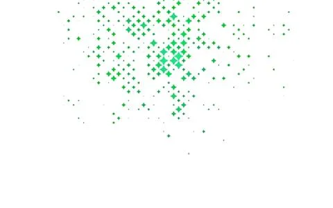 Light Green vector texture with beautiful stars. Stock Illustration