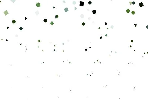 Light Green vector texture in poly style with circles, cubes. Stock Illustration