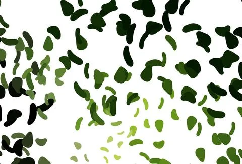 Light Green vector texture with random forms. Stock Illustration