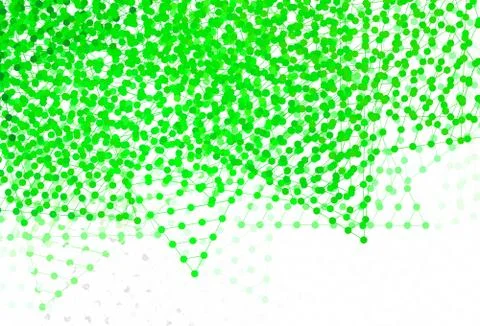 Light Green vector texture with triangular style with circles. Stockillustratie