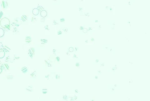 Light Green vector texture with triangular style with circles. Illustrazione stock