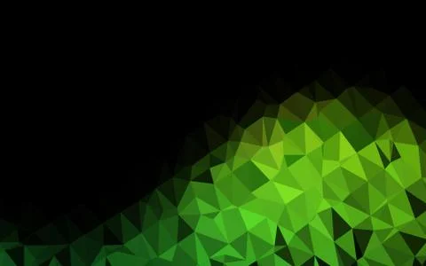 Light Green vector triangle mosaic texture. Stock Illustration