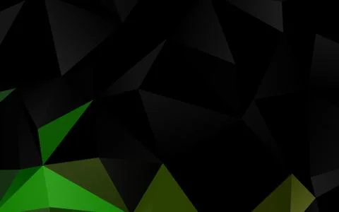 Light Green vector triangle mosaic texture. Illustrazione stock