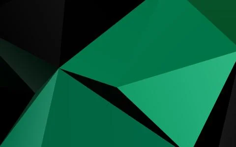 Light Green vector triangle mosaic texture. Stock Illustration