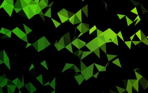 Light Green vector triangle mosaic cover. Ilustración de archivo