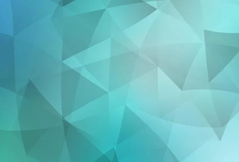 Light Green vector triangle mosaic background. 스톡 일러스트