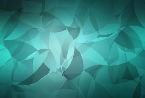 Light Green vector triangle mosaic background. Illustrazione stock