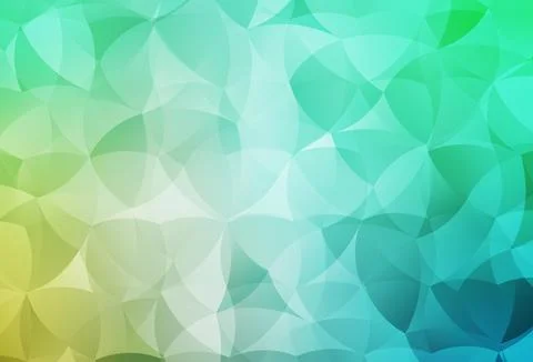 Light Green vector triangle mosaic background. 스톡 일러스트