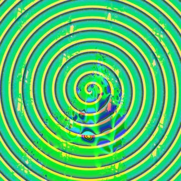 Light green vortex Illustrazione stock