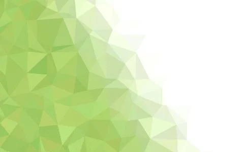 Light Green, White  triangular low poly, Mosaic pattern Background, Vector il Stockillustratie