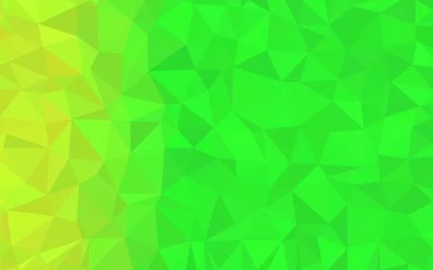 Light Green, Yellow triangular low poly, Mosaic pattern Background, Vector il Stockillustratie
