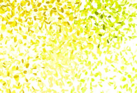 Light Green, Yellow vector abstract backdrop with leaves. Stock Illustration