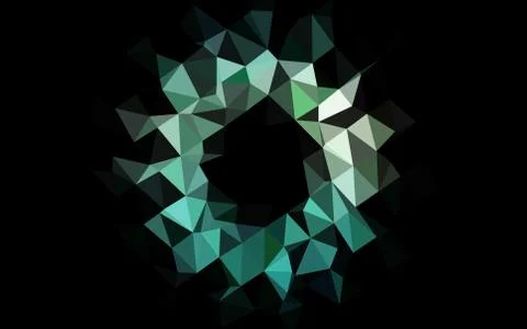 Light Green, Yellow vector abstract mosaic backdrop. Illustrazione stock
