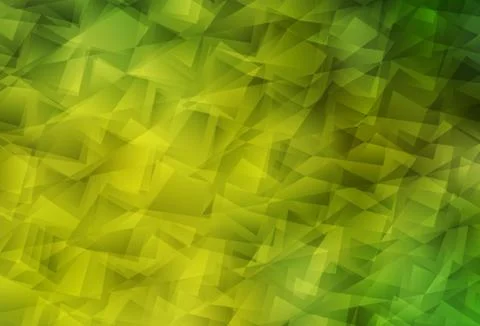 Light Green, Yellow vector abstract polygonal pattern. Illustrazione stock
