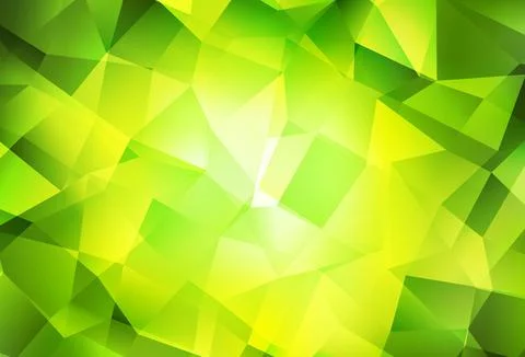 Light Green, Yellow vector abstract mosaic pattern. Stock Illustration