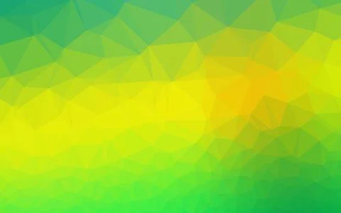 Light Green, Yellow vector abstract mosaic pattern. Stock Illustration