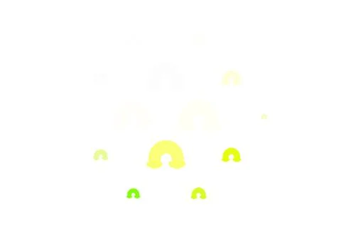 Light Green, Yellow vector backdrop with rainbows, clouds. 스톡 일러스트