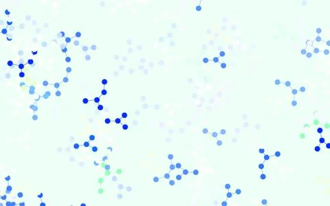 Light Green, Yellow vector backdrop with artificial intelligence data. Stock Illustration