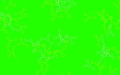 Light Green, Yellow vector backdrop with artificial intelligence data. 스톡 일러스트