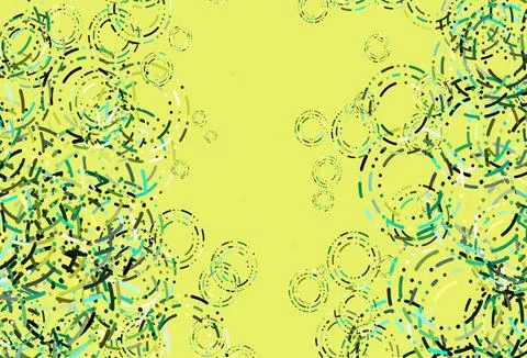 Light Green, Yellow vector backdrop with dots. 스톡 일러스트