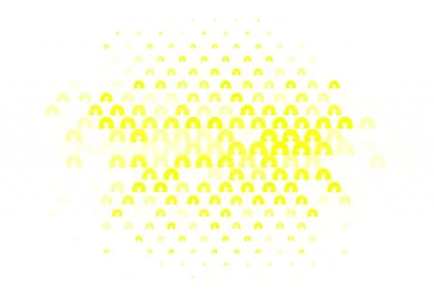 Light Green, Yellow vector backdrop with rainbows, clouds. Illustrazione stock