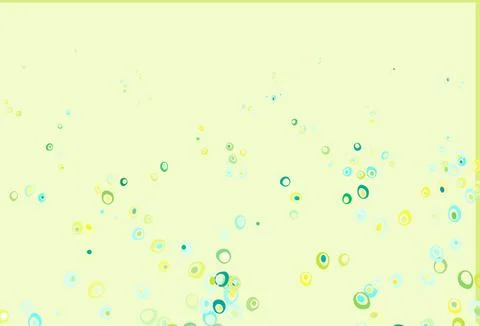 Light Green, Yellow vector backdrop with dots. Stock Illustration