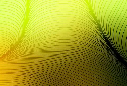 Light Green, Yellow vector backdrop with wry lines. Stock Illustration