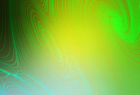 Light Green, Yellow vector backdrop with wry lines. Stock Illustration