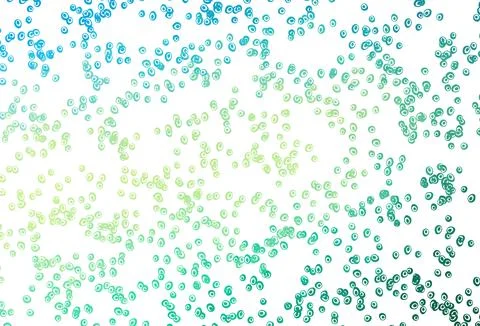 Light Green, Yellow vector backdrop with dots. Stock Illustration