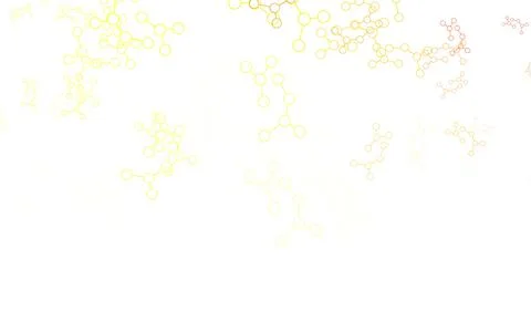 Light Green, Yellow vector backdrop with artificial intelligence data. イラスト素材