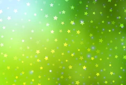 Light Green, Yellow vector backdrop in holiday style. Stock Illustration