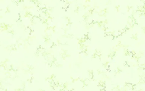 Light Green, Yellow vector backdrop with artificial intelligence data. Stock Illustration