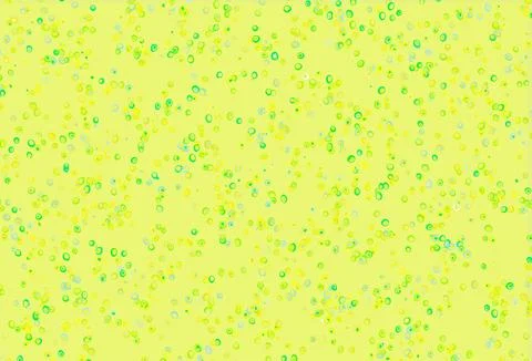 Light Green, Yellow vector background with bubbles. Stock Illustration