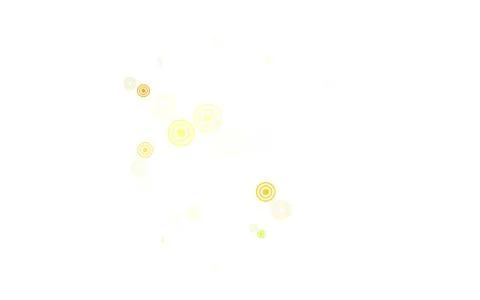 Light Green, Yellow vector background with bubbles. Stockillustratie