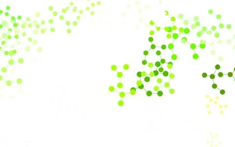 Light Green, Yellow vector background with forms of artificial intelligence. Stock Illustration