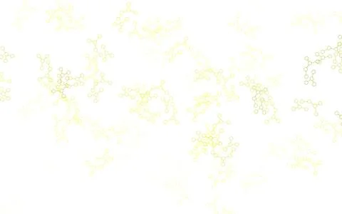Light Green, Yellow vector background with forms of artificial intelligence. Stock Illustration