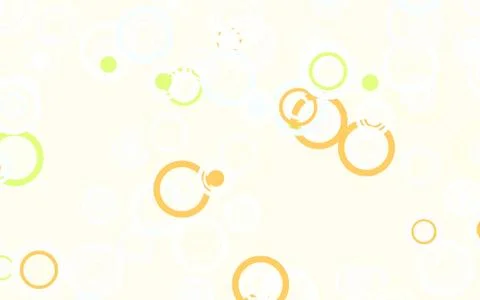Light Green, Yellow vector background with bubbles. Stock Illustration
