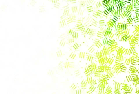 Light Green, Yellow vector background with stright stripes, dots. Illustrazione stock