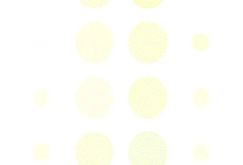 Light Green, Yellow vector background with bubbles. Stock Illustration