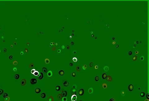 Light Green, Yellow vector background with bubbles. Illustrazione stock