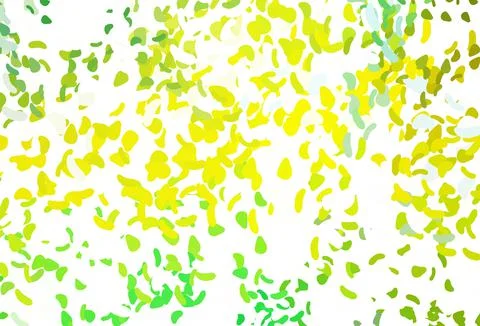 Light Green, Yellow vector background with abstract forms. 스톡 일러스트