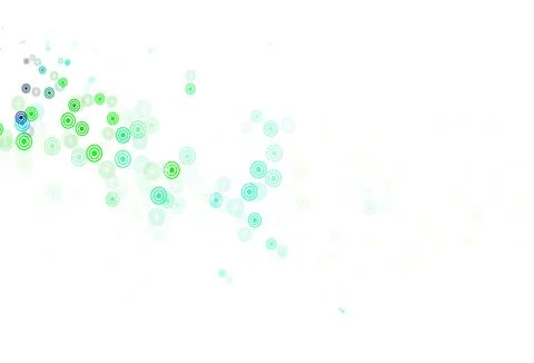 Light Green, Yellow vector background with bubbles. Stockillustratie