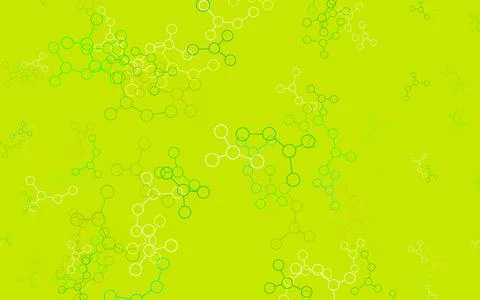 Light Green, Yellow vector background with forms of artificial intelligence. イラスト素材