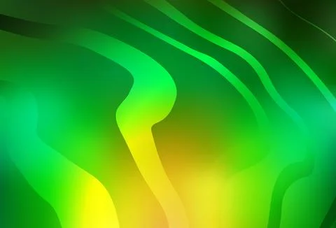 Light Green, Yellow vector background with wry lines. Stock Illustration