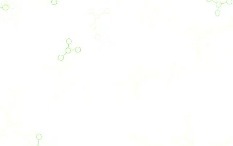 Light Green, Yellow vector background with forms of artificial intelligence. Stock Illustration