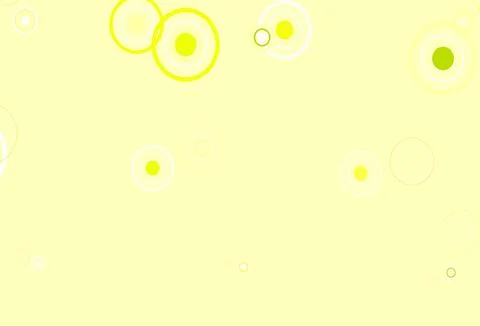 Light Green, Yellow vector background with bubbles. Stock Illustration